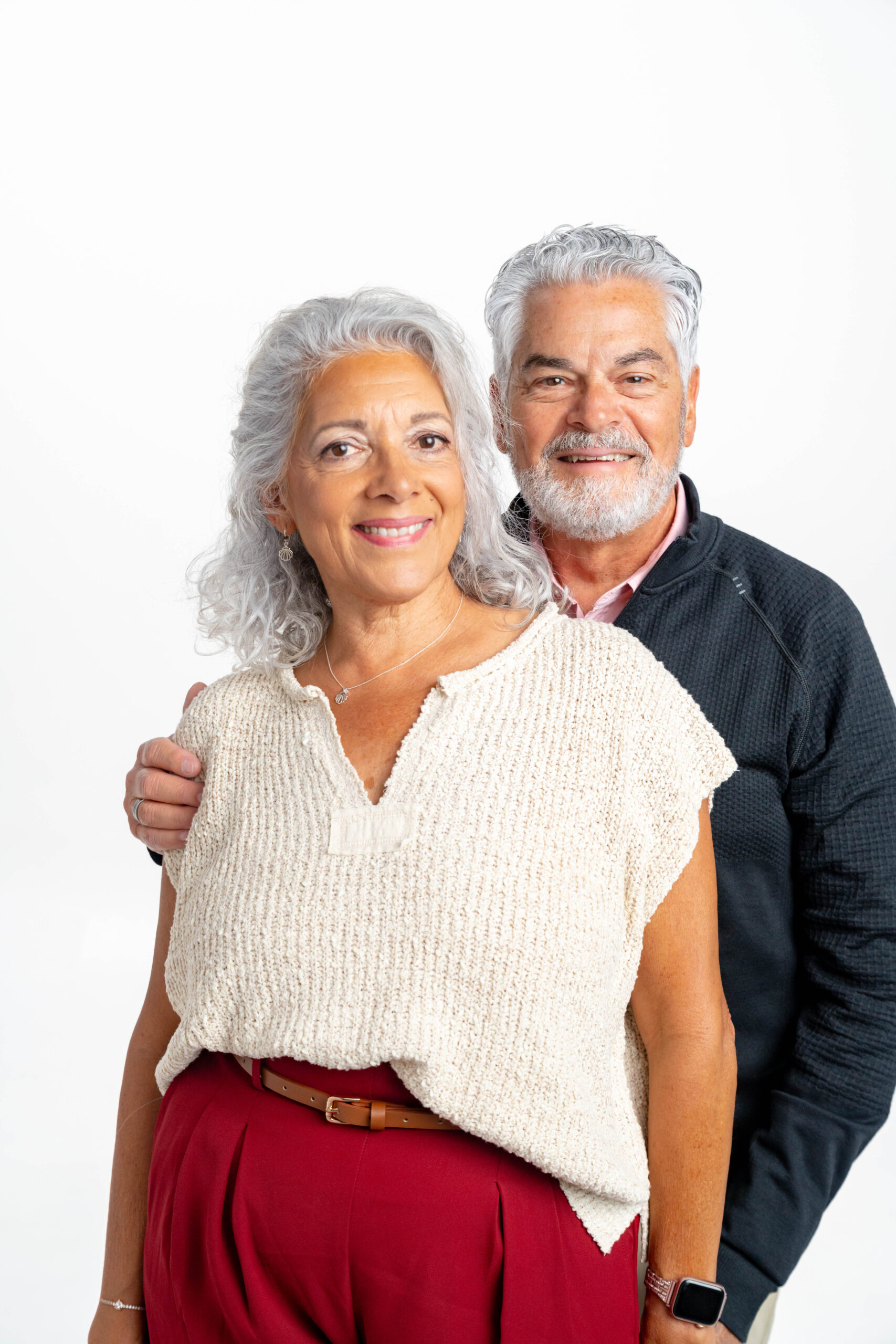 man and woman couple headshot